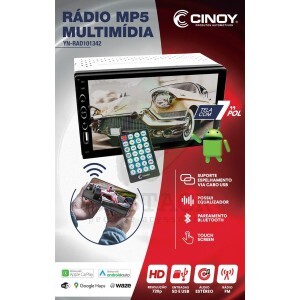 RÁDIO MULTIMIDIA APP/USB/SD/MP3/FM/WMA/BT - 4X45W