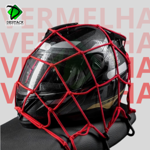 REDE ELASTICA 42X42 VERMELHA + 2 EXTENSORES 1,2M