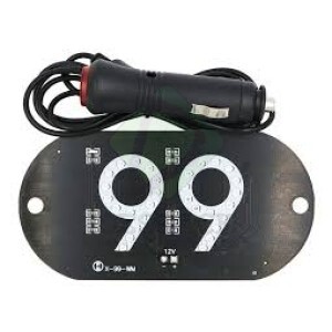 PLACA DE LED 99 C/BOTÃO LIGA/DESLIGA