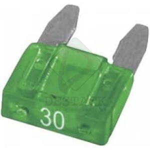 FUSÍVEL LÂMINA MINI 30A VERDE - CAIXA C/100