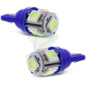 LAMPADA PINGO 5 LED SMD AZUL - (PAR)