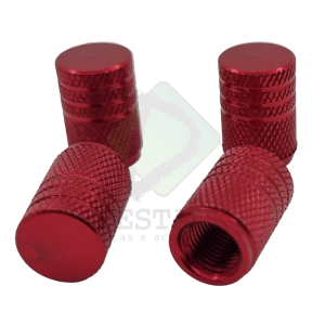 TAMPA VÁLVULA PNEU - VERMELHA